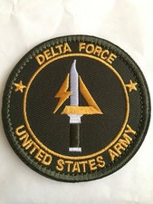 United States Army US Delta Force 8cm Patch Special Forces Green Version