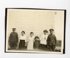 Canadian Soldiers in  Military uniform antique ww1 photo World War One