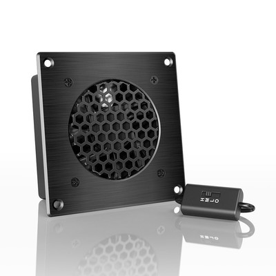 AIRPLATE S1, Quiet Cooling Fan System 4'' with Speed Control, for Home Theater...