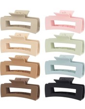 8 Pcs Large Hair Claw Clips Nonslip Matte Claws for Women Strong Hold for Hair