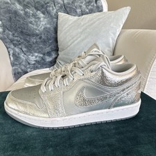 Nike Air Jordan 1 Low Top Leather Sneakers Si...