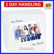 Scrapbook Refill Pages 12x12 - 25 Pack Super Heavyweight, Fits 3-Ring Scrapbo...