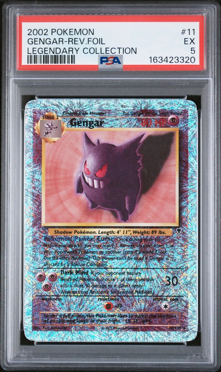 【希少】ブースター 2002 レジェンダリーコレクション 花火ホロ リバースホロ Gengar 11/110 Legendary Collection Reverse Holo for sale online | eBay
