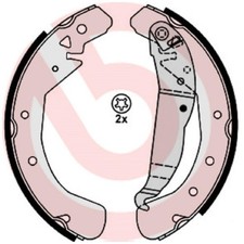 Bremsbackensatz hinten für Opel Astra G F70 T98 F35 H A04 L70 Combo | 24534935