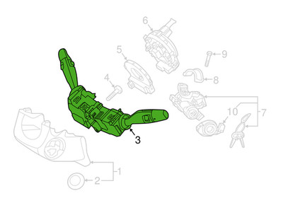 93400C6550 For Kia OEM Multi-Function Steering Column Switch Assembly