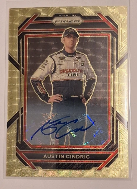 2023 Panini Prizm Austin Cindric GOLD VINYL 1 OF 1 AUTO, 1/1 !!!!!