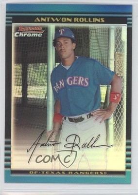 2002 Bowman Chrome Refractor 51/500 Antwon Rollins #183 Rookie RC 9cn