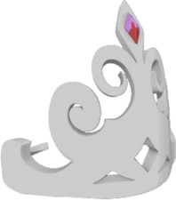 Animal Jam Classic AJC Extreme Clothing Beta Milky Tiara READ DESCRIPTION