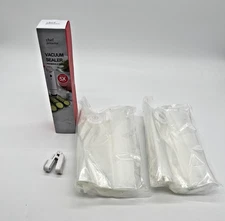 Compact Vacuum Sealer for Food (Vacuum Sealer Machine + 30 Reusable Vacuum Bags)