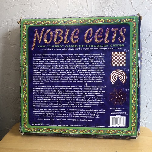 Vtg Noble Celts CLASSIC GAME CIRCULAR CHESS Board Game 2003 Dream Green Complete - Picture 15 of 15