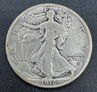 1916-D OBVERSE WALKING LIBERTY HALF DOLLAR