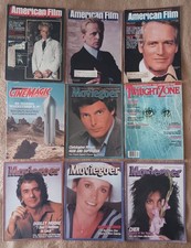 9 Lot Film Magazines-American Film-Moviegoer-Twilight Zone-CineMagic-Cher-Reeve