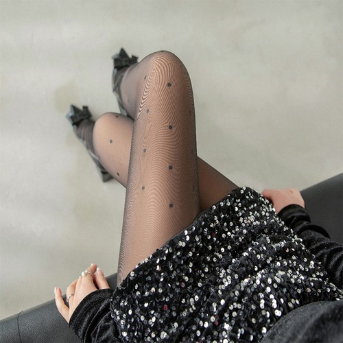 COLLANT VELATI CON FASCIA IN PIZZO