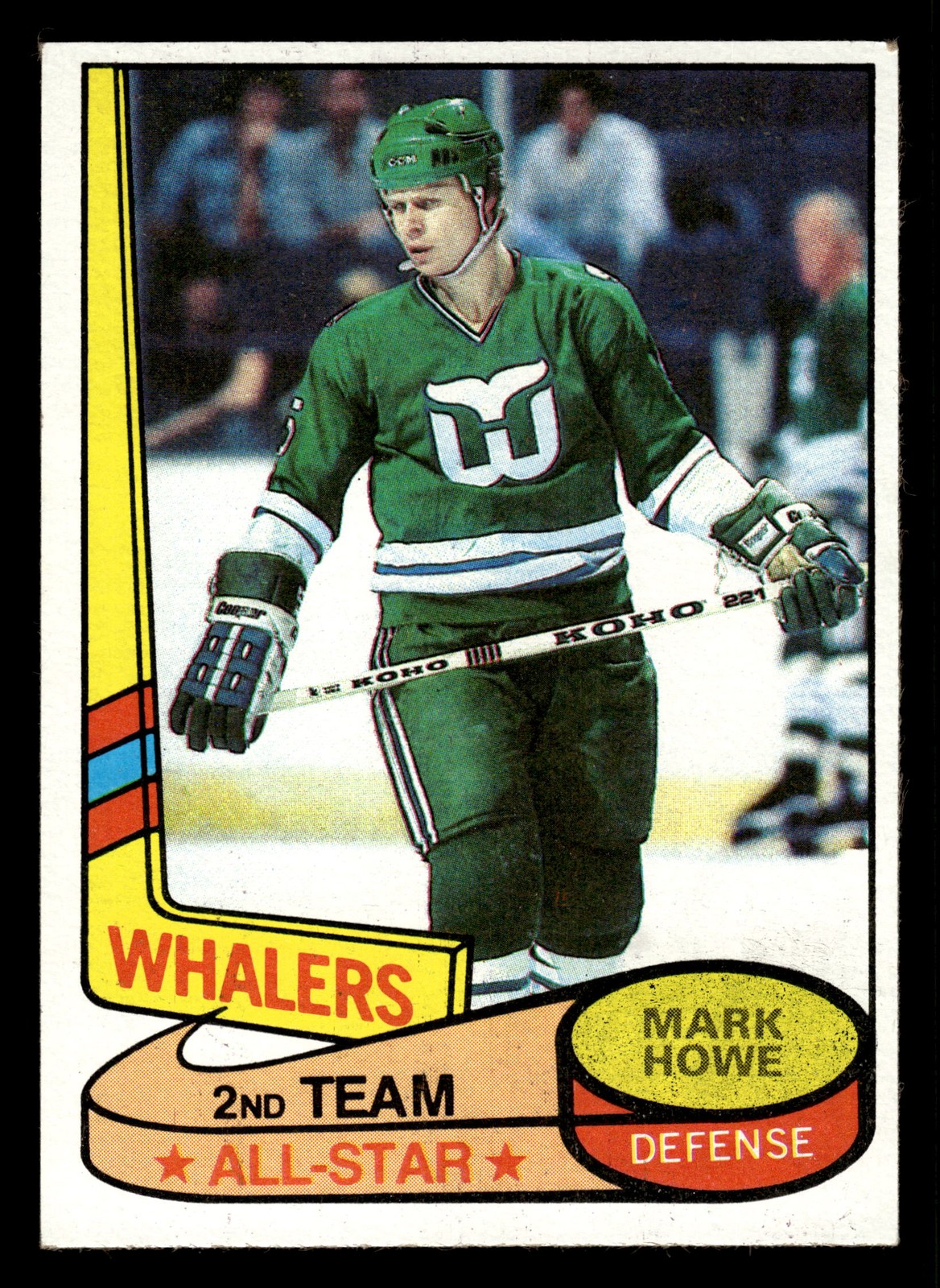 1980-81 Topps #91 Mark Howe (HOF) - Hartford Whalers - EX