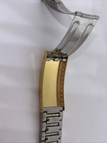 Vintage Pre-Owned Watch Band 19.5mm Heavy Gold Electroplate Champion - Picture 5 of 9