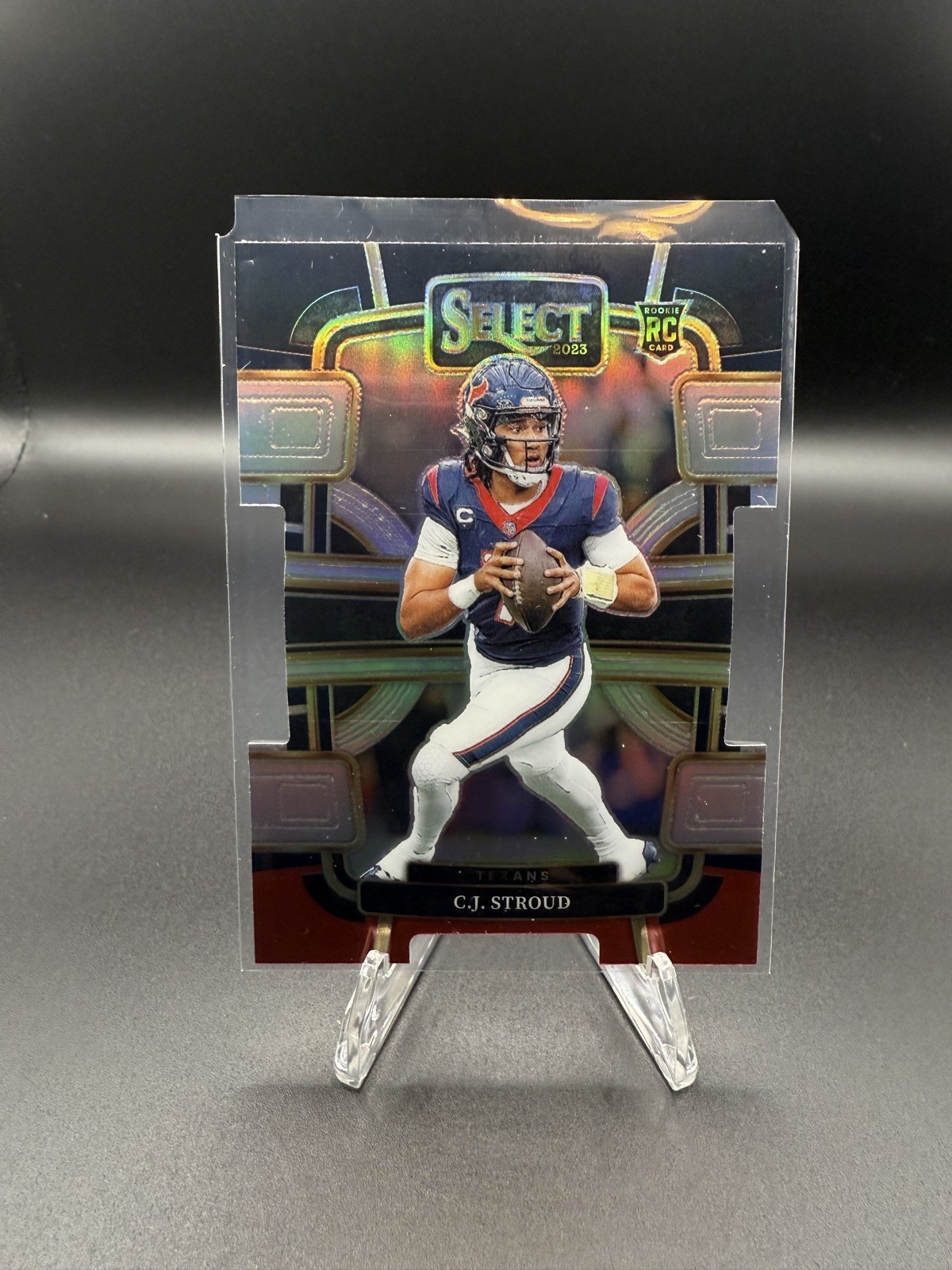 C.J. STROUD 2023 SELECT CONCOURSE  BLACK & RED DIE-CUT ROOKIE RC #41