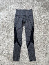 Athleta Leggings Womens XS Petite Gray Mesh High Rise Ankle Yoga pants 349101-01