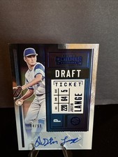 2020 Panini Contenders-Justin Lange DPT2-JL-Blue Draft Ticket Auto #4/99