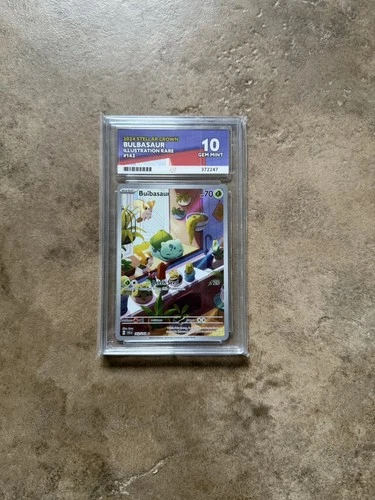 Pokémon TCG Bulbasaur Illustration Rare Stellar Crown Card 143/142 Ace 10