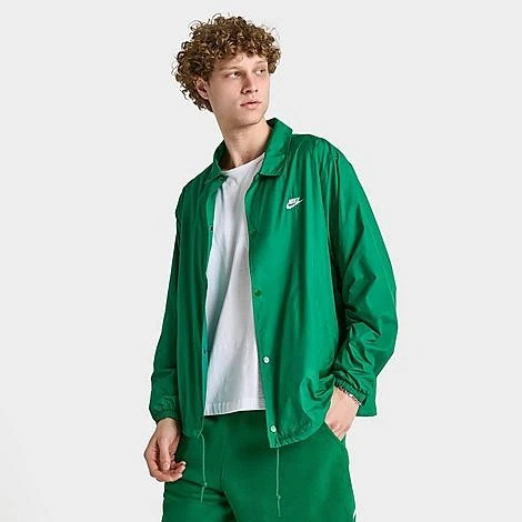 Nike Giacca Cappotto Uomo Relaxed Fit Coaches Verde Malachite Grande