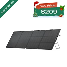 EcoFlow 220W NextGen Solar Panel Kit Waterproof IP68 for Outdoor RVs Refurbished
