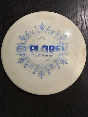 RARE Latitude 64 Snow Line Explorer.  176g. Used 7/10. White Disc Golf.