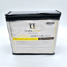 Clara Clark Deluxe Sheet Set Premier 1800 Collection - Flex Top King