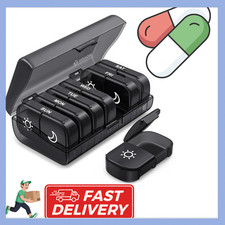 Weekly Pill Box Organizer 7 Day Medicine Storage Case 2 Times a Day Daily AM PM