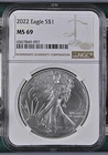 2022 Bullion Silver Eagles NGC MS-69