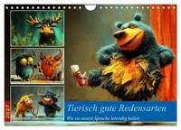 "Calendar 2027 · US Version · Beastly Good Sayings (Wall Calendar 2027 12\" × 8\" L"