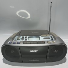 Sony CFD-S01 CD/Radio/Cassette Boombox With Power Cord Fully Tested Clean