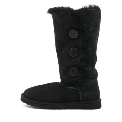 UGG Damen Bailey Button Triplet Stiefel Schwarz Classic Winterstiefel EU 39