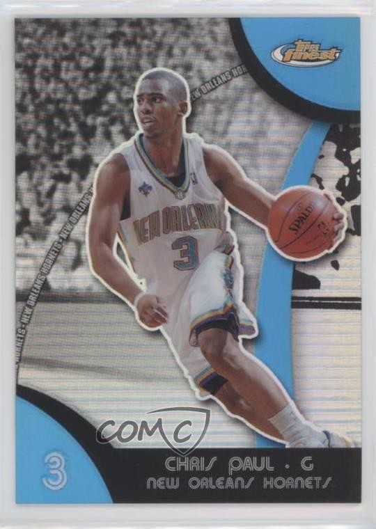 2007-08 Topps Finest Blue Refractor /199 Chris Paul #14 2h4