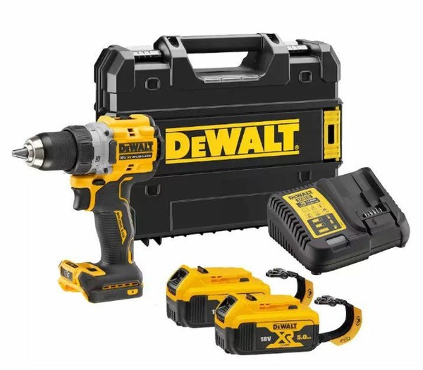 Dewalt Akkuschrauber 18V DCD800P2T 90Nm 2X 5,0Ah BL Lanyard Ready Tstak-image
