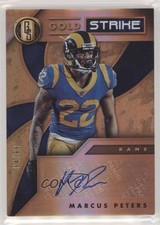 2019 Panini Gold Standard Gold Strike 64/99 Marcus Peters #GS-MP Auto 3l1