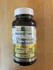 Amazing Formulas Chromium Picolinate 1000mcg 120 Tablets Supplement