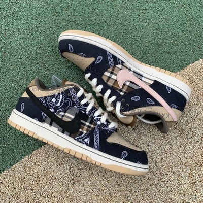 CT5053-001 NK DK Low Travis Scott Jackboys Men's Shoes Size 4-12
