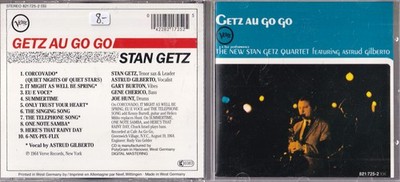 The New Stan Getz Quartet Featuring Astrud Gilberto   Getz Au Go Go CD Verve
