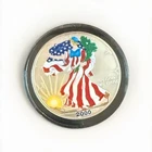 New ListingU.S. Mint American Eagle 2000 1 oz .999 Silver Colorized Coin with Display Box