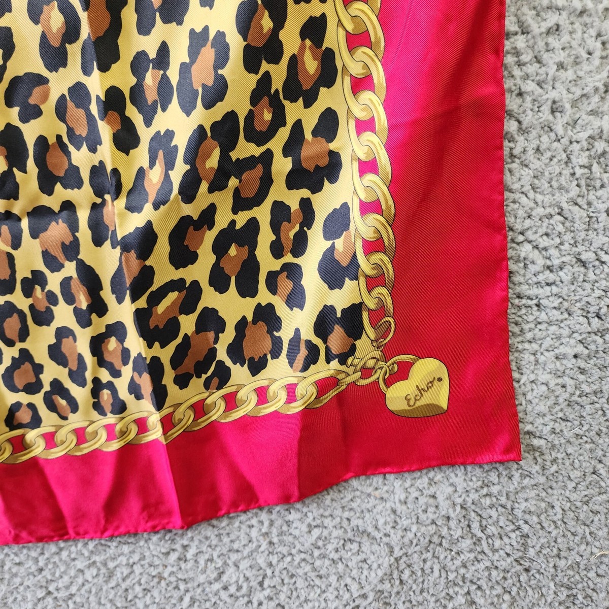 Echo Leopard Charm Square Silk Scarf Women's One Size (35