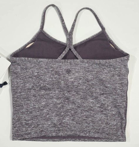 Athleta Girl All Day Softluxe Longline Bra Plum Heather Size L/12 - Picture 3 of 14
