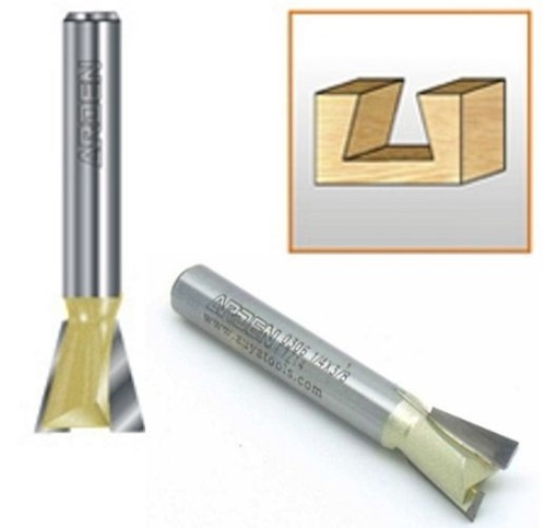 Bosch Zinkenfräser Zweischneidig HM - 14.3mm, 14°, 8mm Schaft