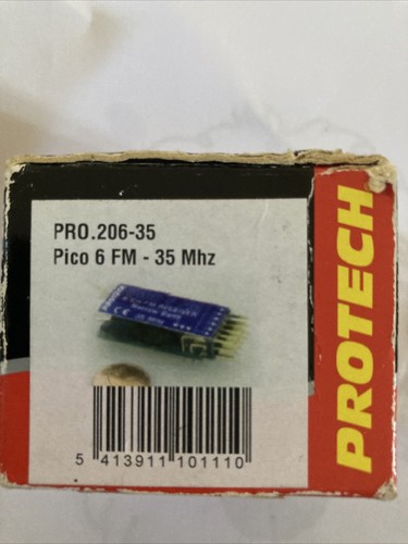 Protech Pico 6 FM Receiver Narrow Band 35mhz New Old Stock - Picture 3 of 5