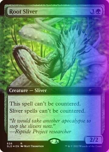 MTG Magic the Gathering Root Sliver (656/1431) Secret Lair Drop Series LP FOIL - 第 1/1 張圖片