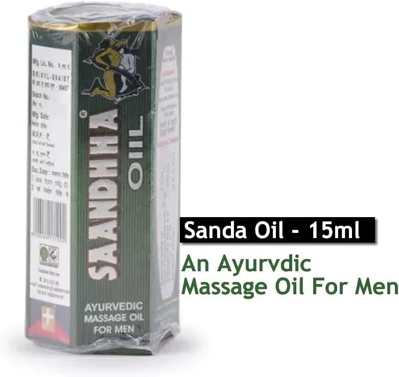 5x 100 Original Ayurvedic Sandha Saandhha Sanda Oil 15ml REPL Men