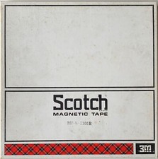 Scotch 207 Mastering Reel to Reel Recording Tape, LP, Metal Reel, 3600 ft 1100m