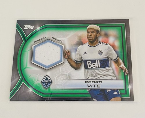2023 Topps MLS Relic Pedro Vite 27/99 Green Patch Player Worn Vancouver