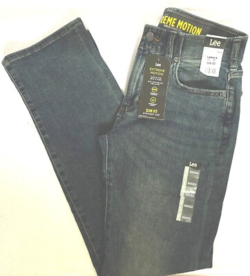 Men's New LEE Jeans Pants 5 Pockets Zip-Front -CHOICE Size & Color