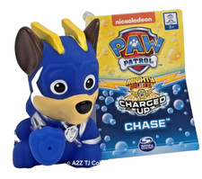 Nickelodeon Paw Patrol CHASE Mighty Pups Charged Up Bath Squirter