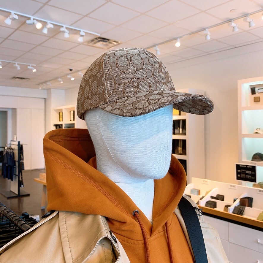 NWT Coach unisex baseball Cap Signature Jacquard/ chambray
